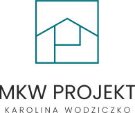 LOGO MKW Projekt - białe-kolor